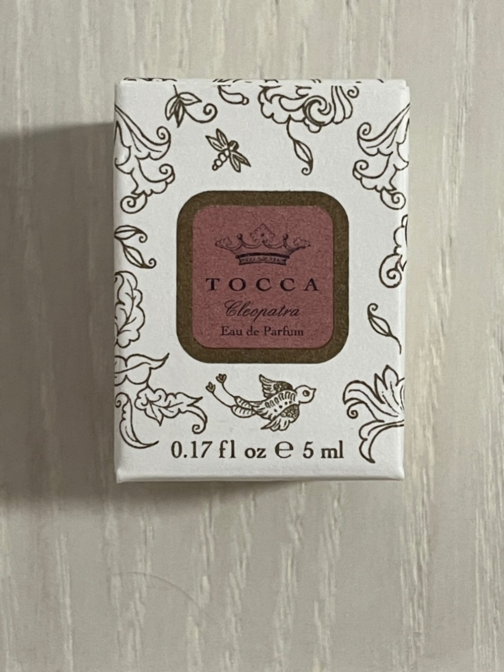 Tocca Cleopatra Mini in White w/ Pink Label Gold Accents-0.17 ounce size bottle